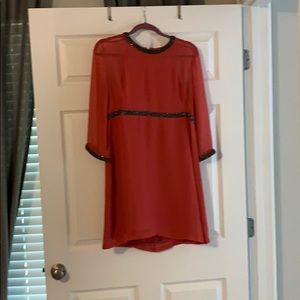 Coral French connection dress